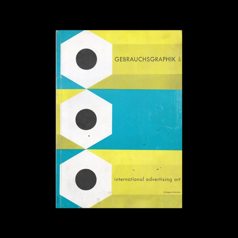 Gebrauchsgraphik, 8, 1953 cover deign by Hans Fabigan