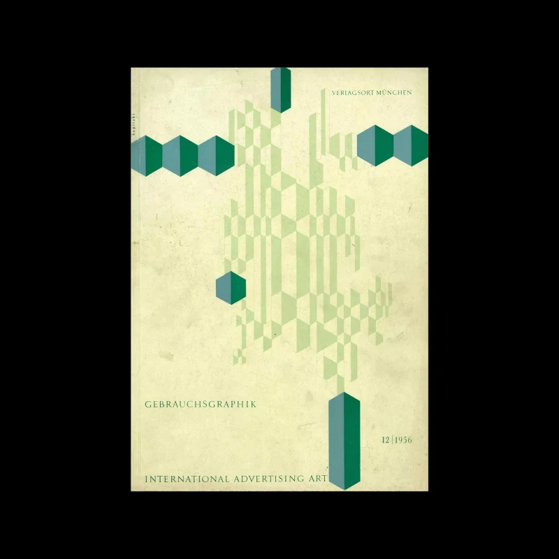 Gebrauchsgraphik, 12, 1956. Cover design by Herbert W. Kapitzki
