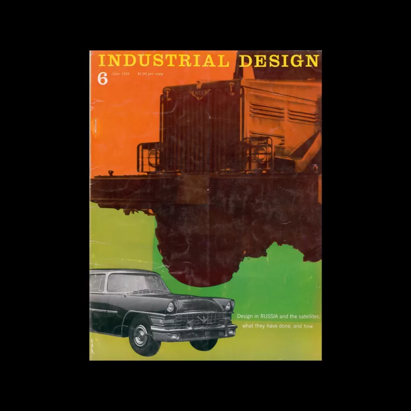 Industrial Design, June, 1958. Cover designed by James S Ward