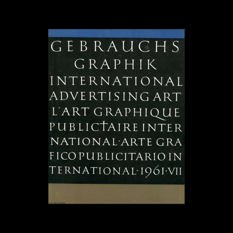 Gebrauchsgraphik, 7, 1961