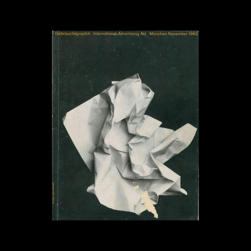 Gebrauchsgraphik, 11, 1962. Cover design by Pierre Mendell