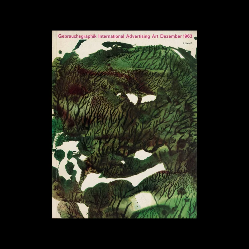 Gebrauchsgraphik, 12, 1963. Cover design by Olga Blumenberg and Fritz Schürmann
