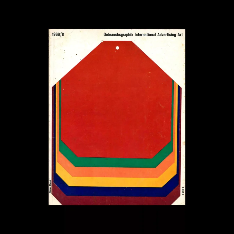 Gebrauchsgraphik, 8, 1966. Cover design by Rómulo Macció