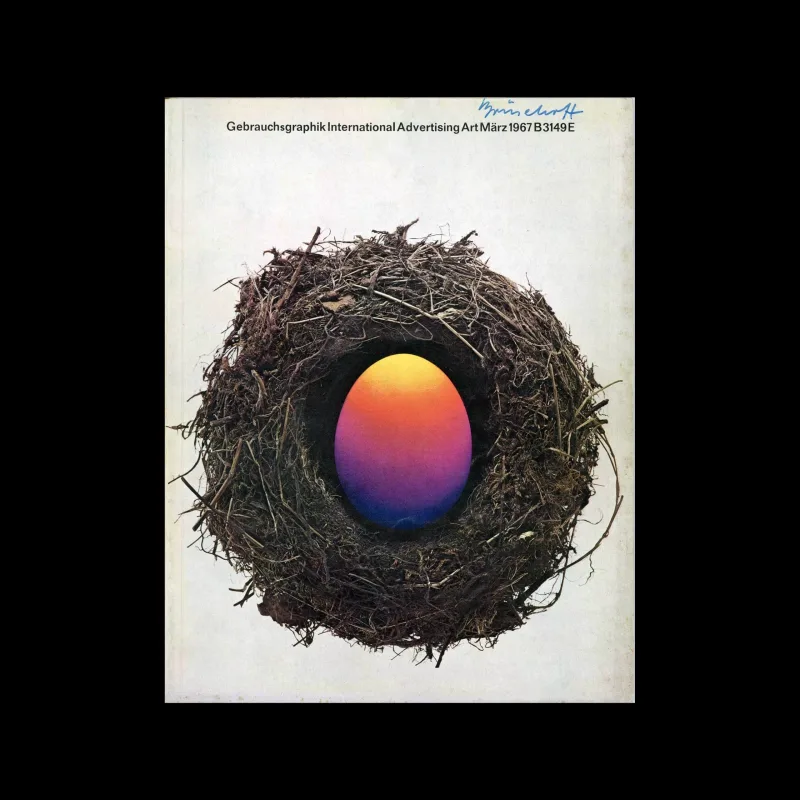 Gebrauchsgraphik, 3, 1967. Cover design by Hanswerner Klein