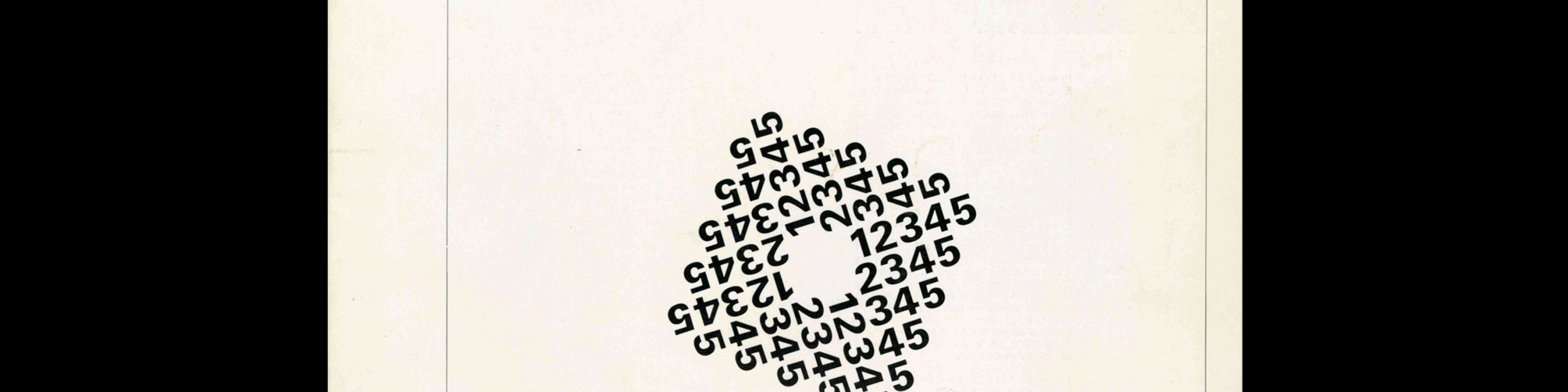 Typografische Monatsblätter, 5, 1969. Cover design by Theophil Stirnemann