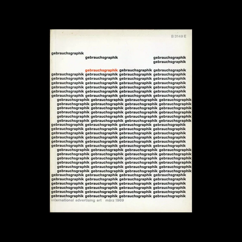 Gebrauchsgraphik, 3, 1969