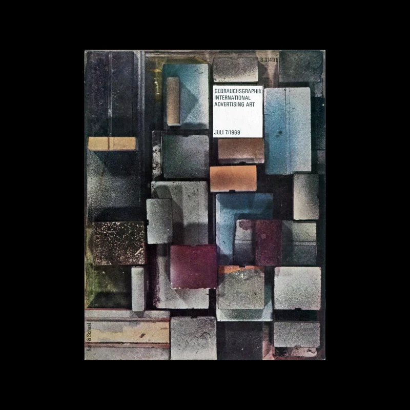 Gebrauchsgraphik, 7, 1969. Cover design by Kory & Schaal