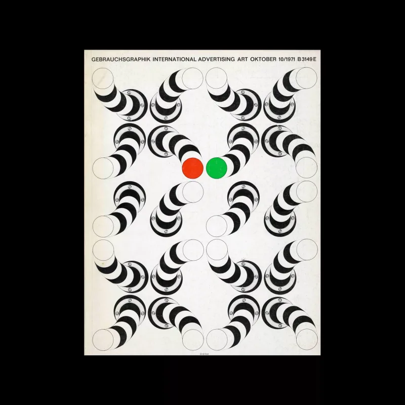 Gebrauchsgraphik, 10, 1971. Cover design by Endrikat