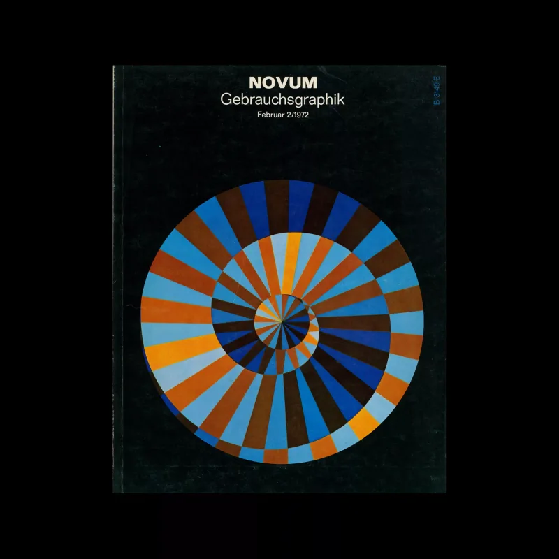 Gebrauchsgraphik, 2, 1972. Cover design by Victor Vasarely