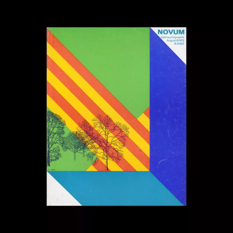 Novum Gebrauchsgraphik, 8, 1972. Cover design by H. Gehring