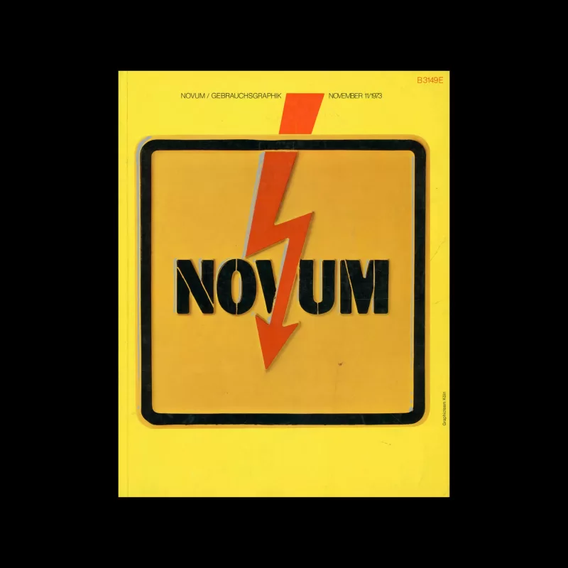 Novum Gebrauchsgraphik, 11, 1973. Cover design by Graphicteam Köln