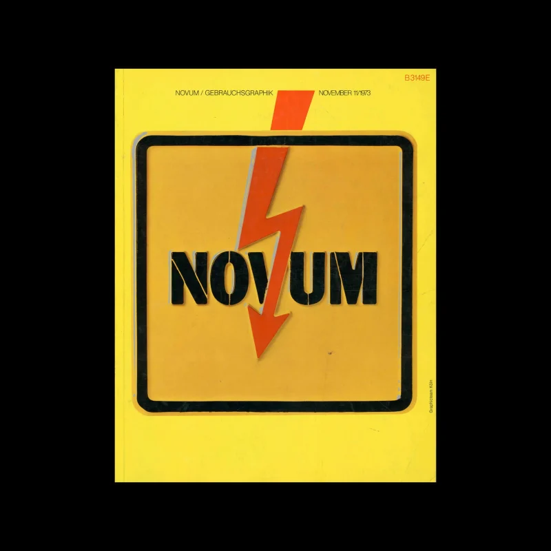 Novum Gebrauchsgraphik, 11, 1973. Cover design by Graphicteam Köln