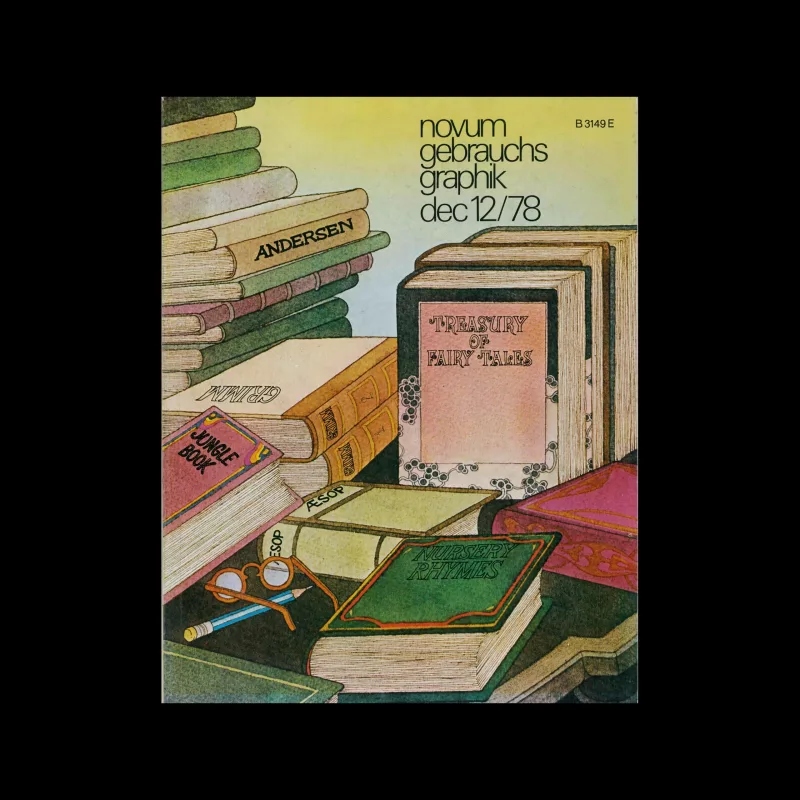 Novum Gebrauchsgraphik, 12, 1978. Cover Design by Nella Bosnia
