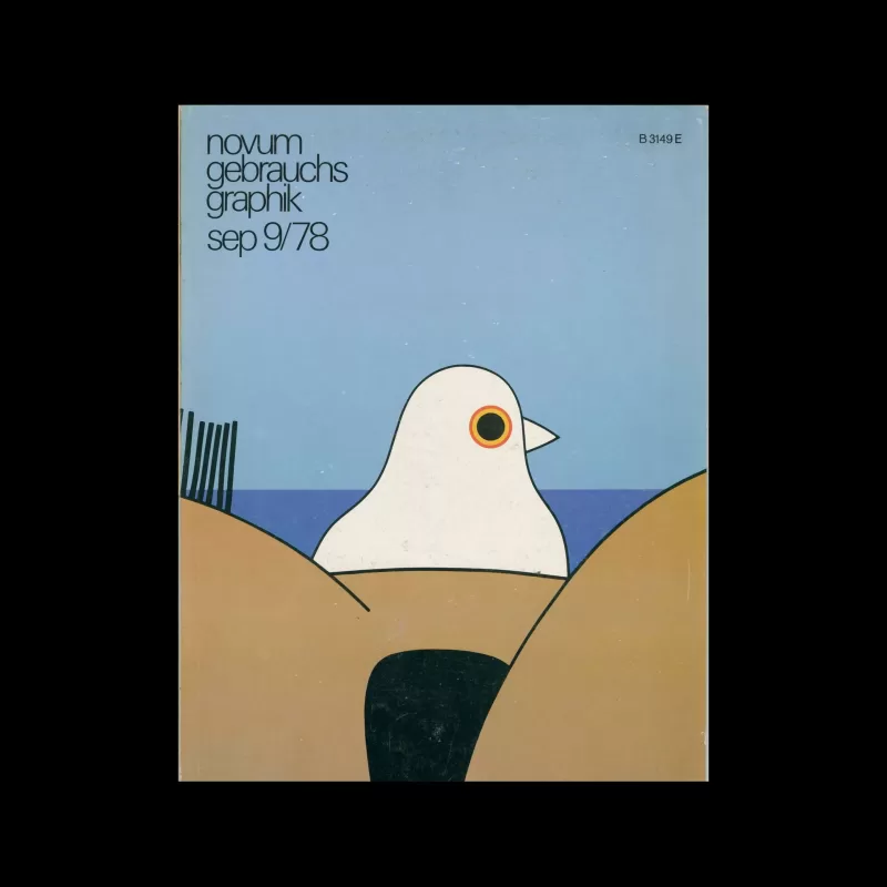 Novum Gebrauchsgraphik, 9, 1978. Cover Design by Luc Vanmalderen