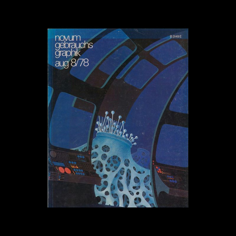Novum Gebrauchsgraphik, 8, 1978. Cover design by Christian Josef