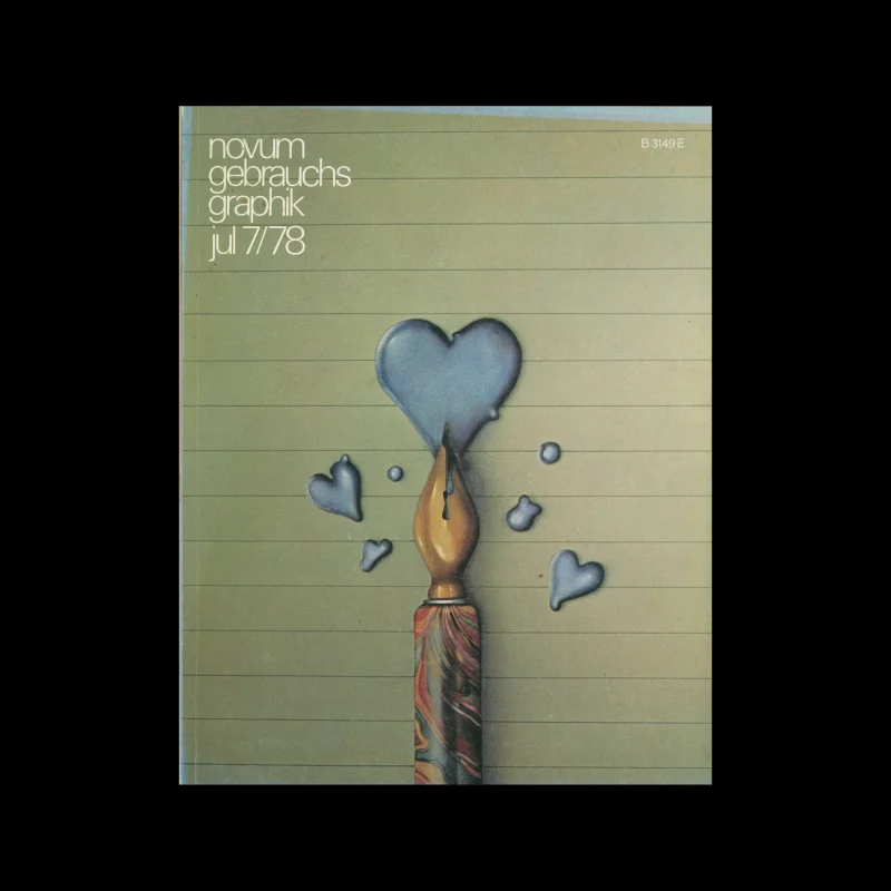 Novum Gebrauchsgraphik, 7, 1978. Cover design by Dieter Ziegenfeuter