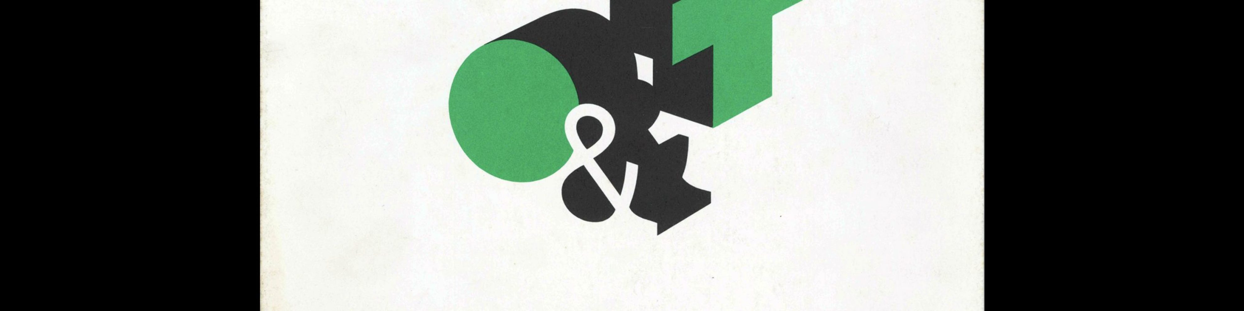 Typografische Monatsblätter, 1, 1979. Cover design by Odermatt & Tissi