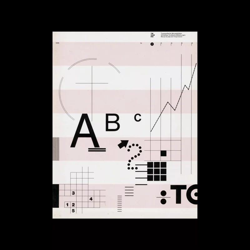 Typografische Monatsblätter, 2, 1979. Cover design by Willi Kunz