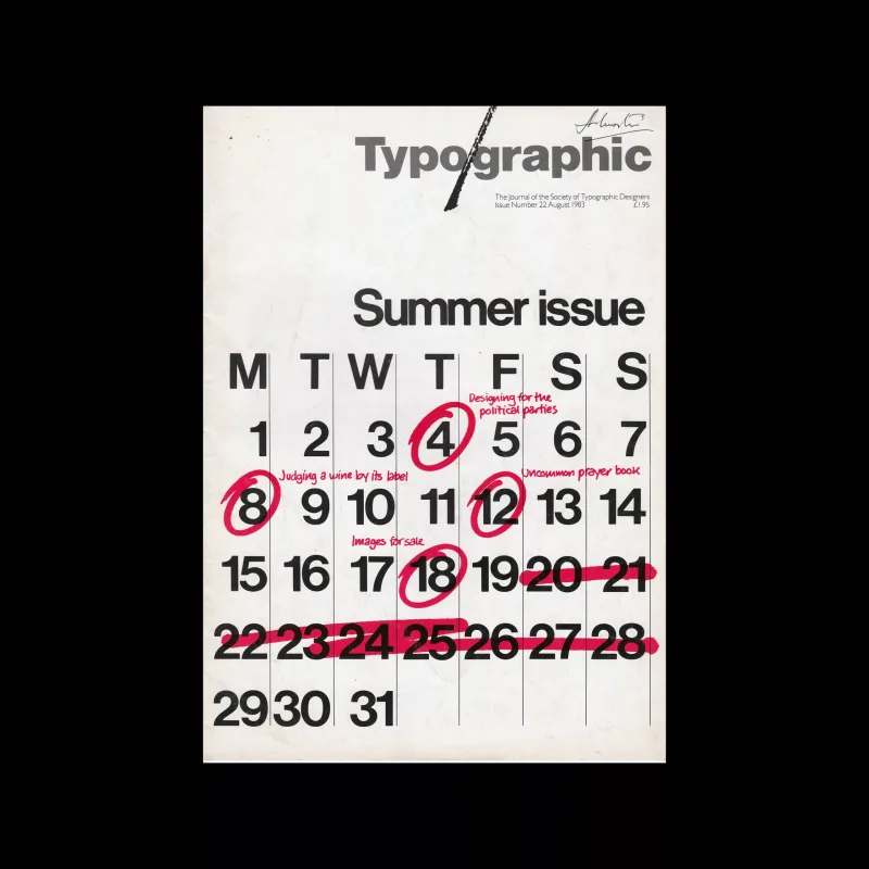 Typographic, 22, August 1983