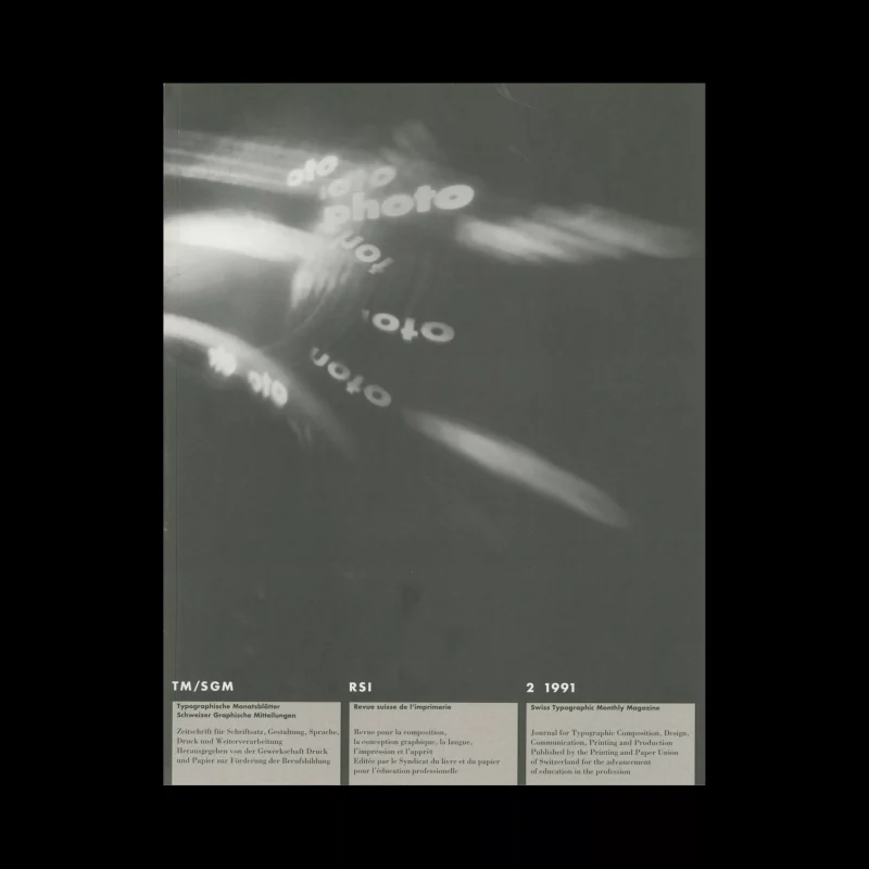 Typografische Monatsblätter, 2, 1991. Design by Franz Werner