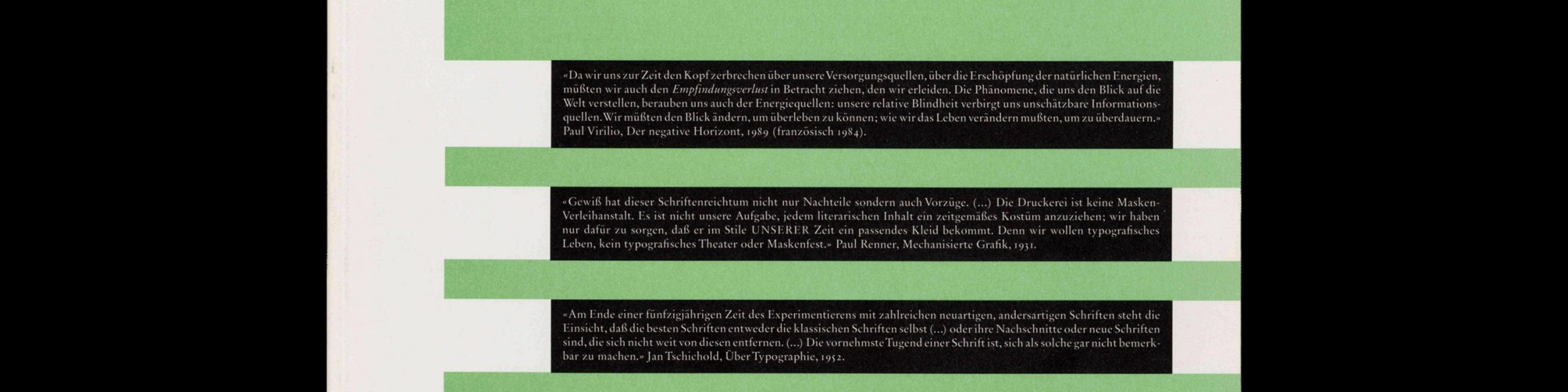 Typografische Monatsblätter, 5, 1993