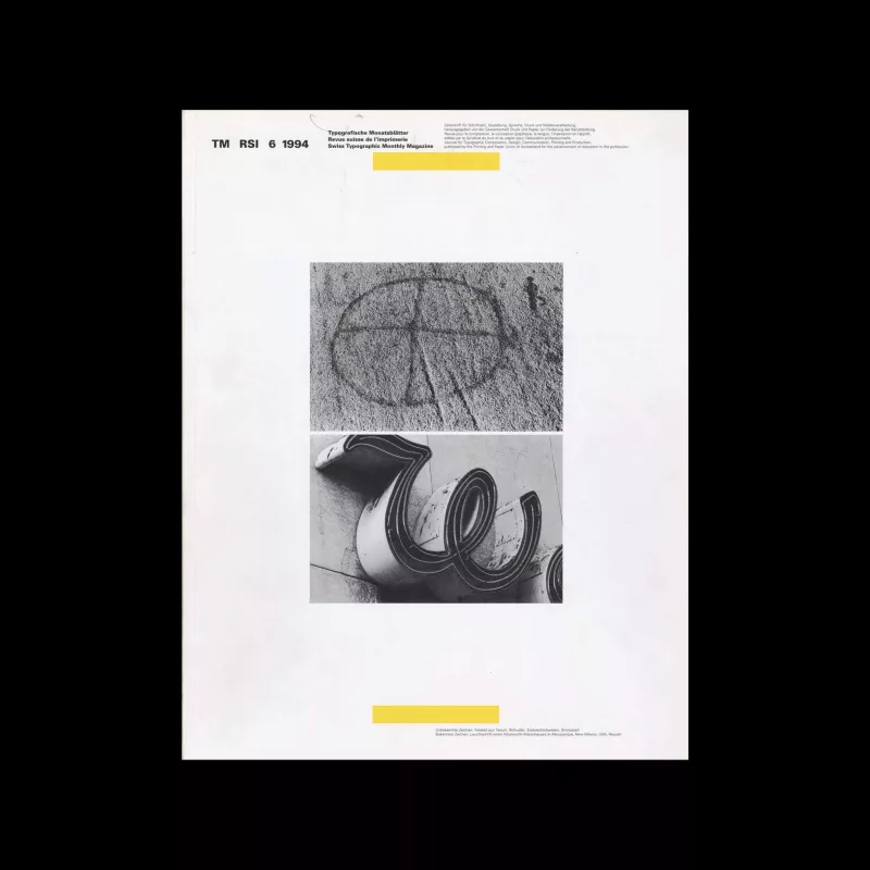Typografische Monatsblätter, 6, 1994