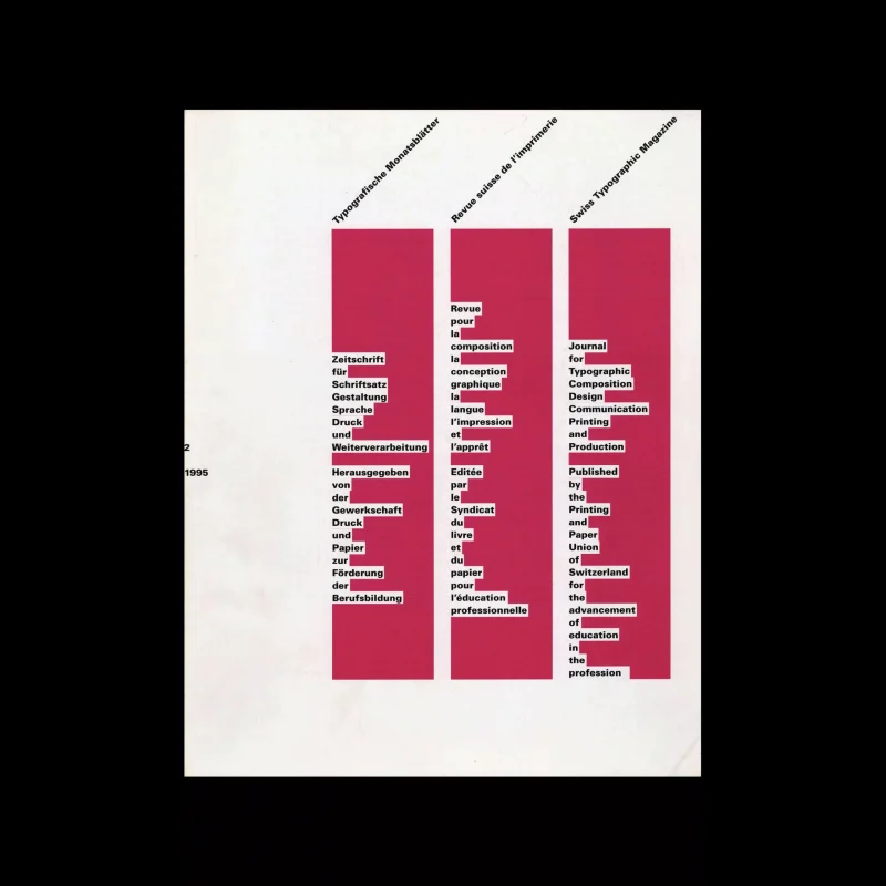 Typografische Monatsblätter, 2, 1995