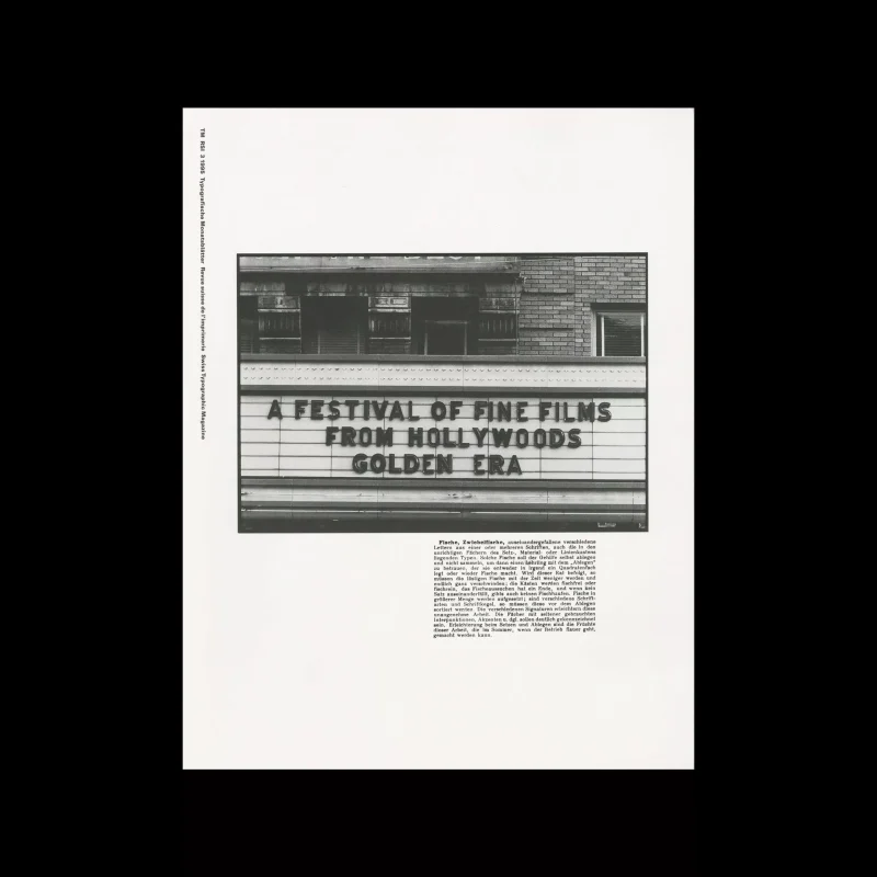 Typografische Monatsblätter, 3, 1995
