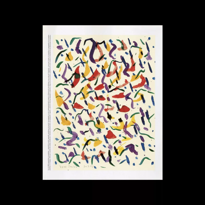 Typografische Monatsblätter, 2, 2000. Cover design by Niklaus Troxler