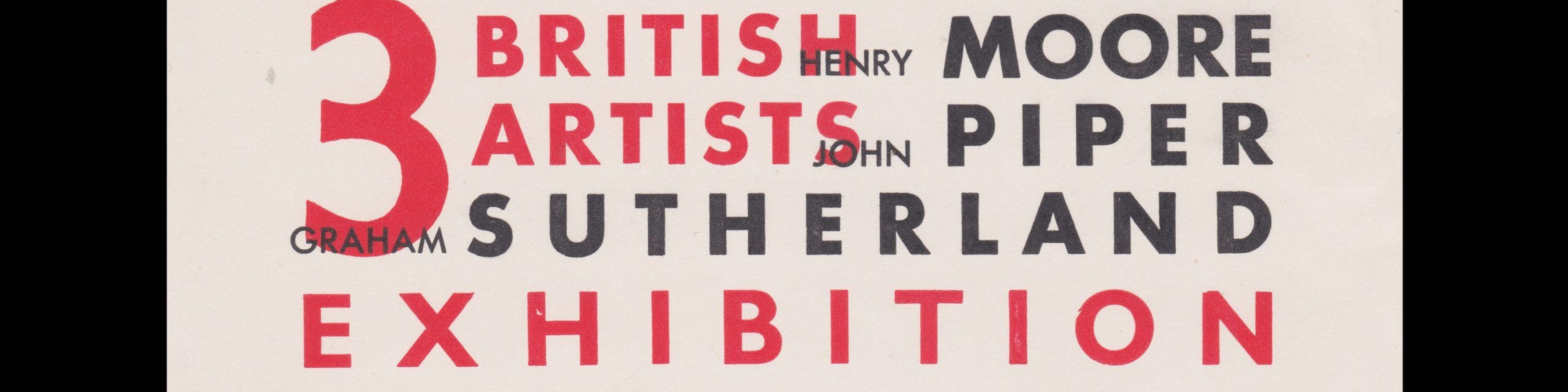 3 British Artists Exhibition, Leicester Museum and Art Gallery, 1941