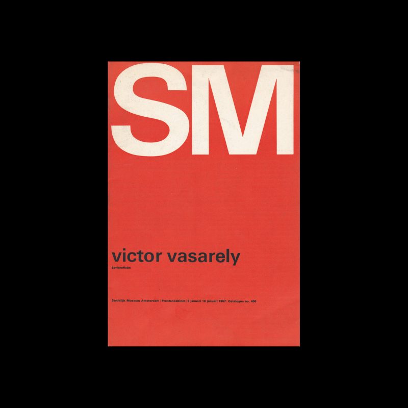 Victor Vasarely, Stedelijk Museum, Amsterdam, 1967. Designed by Wim Crouwel and Josje Pollmann (Total Design)
