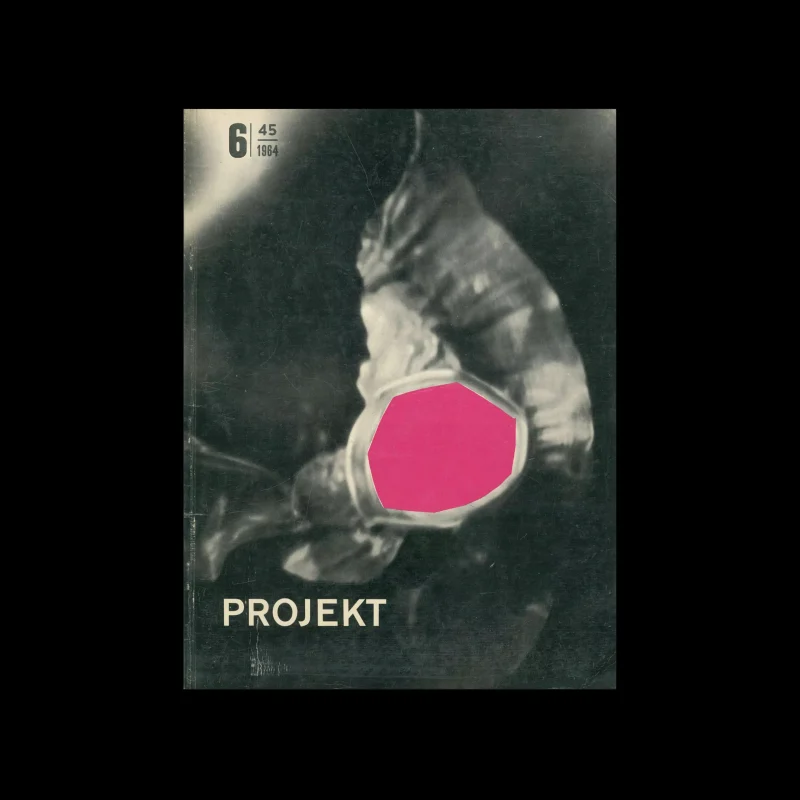 Projekt 45, 6, 1965. Cover design by Tadeusz Jodłowski