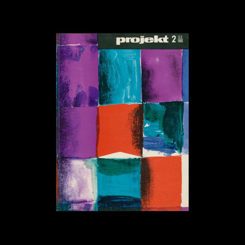 Projekt 52, 2, 1966. Cover design by Zbigniew Lutomski