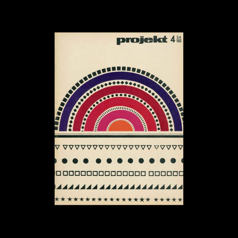 Projekt 54, 4, 1966. Cover design by Roman Cieślewicz