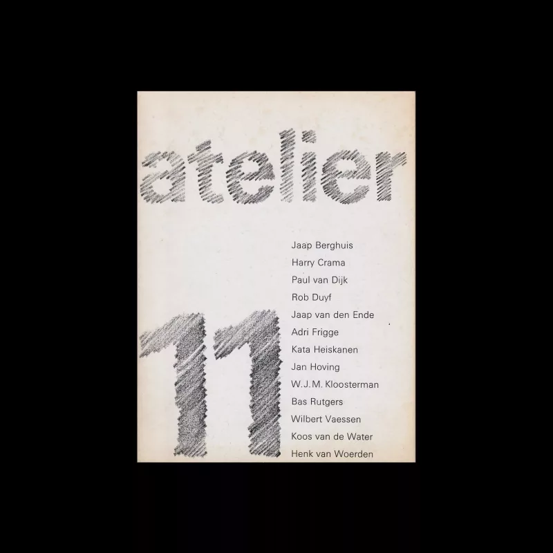 Atelier 11, Stedelijk Museum, Amsterdam, 1973 designed by Wim Crouwel and Daphne Duijvelshoff (Total Design)