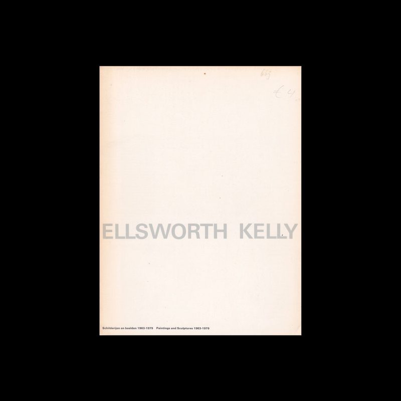 Ellsworth Kelly, Stedelijk Museum, Amsterdam, 1979 designed by Wim Crouwel and Artlette Brouwers (Total Design)