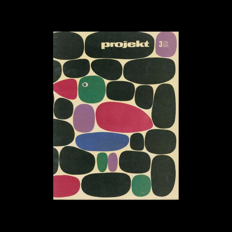 Projekt 76, 3, 1970. Cover design by Hubert Hilscher