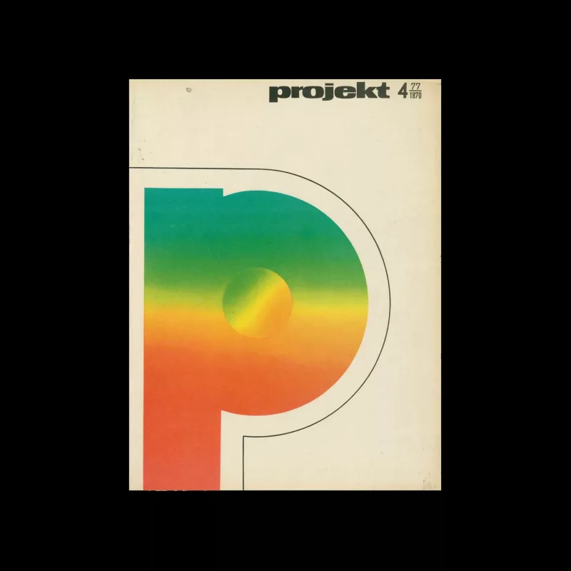 Projekt 77, 4, 1970. Cover design by Rosław Szaybo