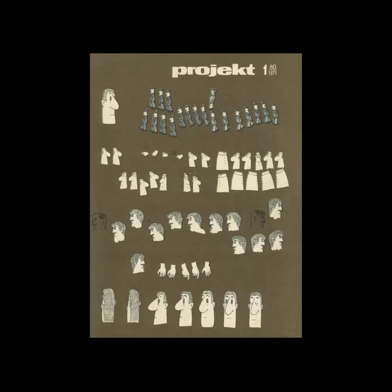 Projekt 80, 1, 1980. Cover design by Miroslaw Kijowicz