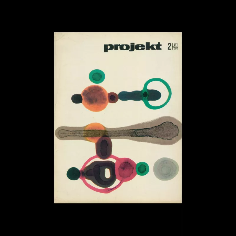 Projekt 81, 2, 1971. Cover design by Jerzy Jaworowski
