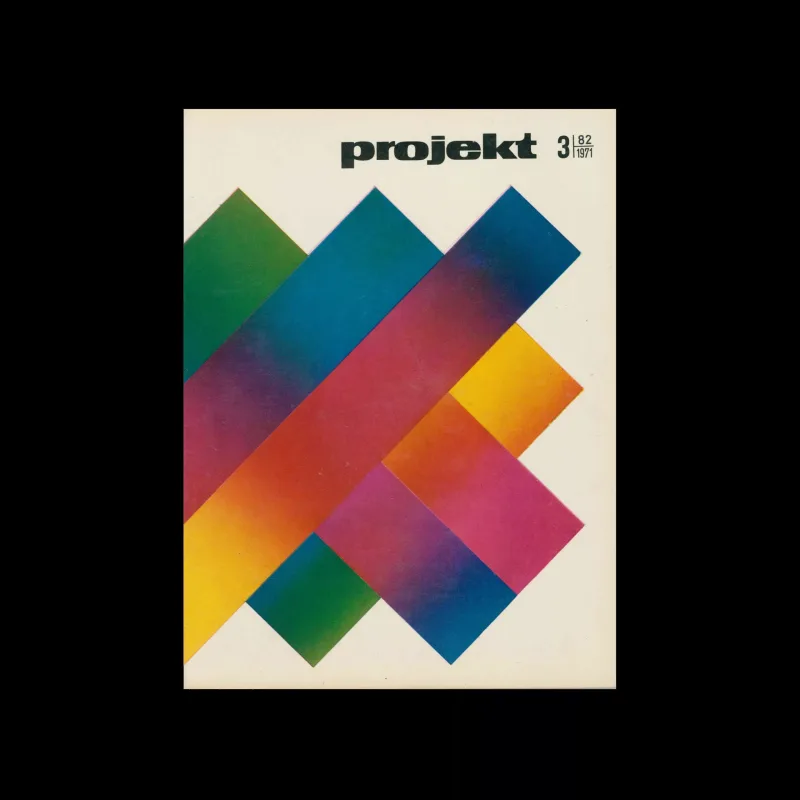 Projekt 82, 3, 1971. Cover design by Roslaw Szaybo