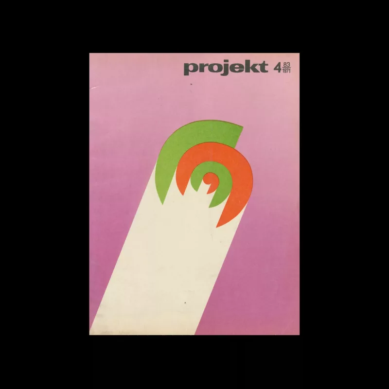 Projekt 83, 4, 1971. Cover design by Leszek Hołdanowicz