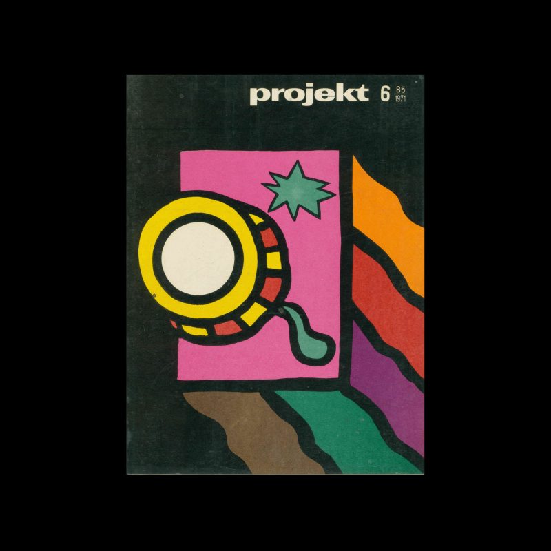 Projekt 85, 6, 1971. Cover design by Jan Młodożeniec