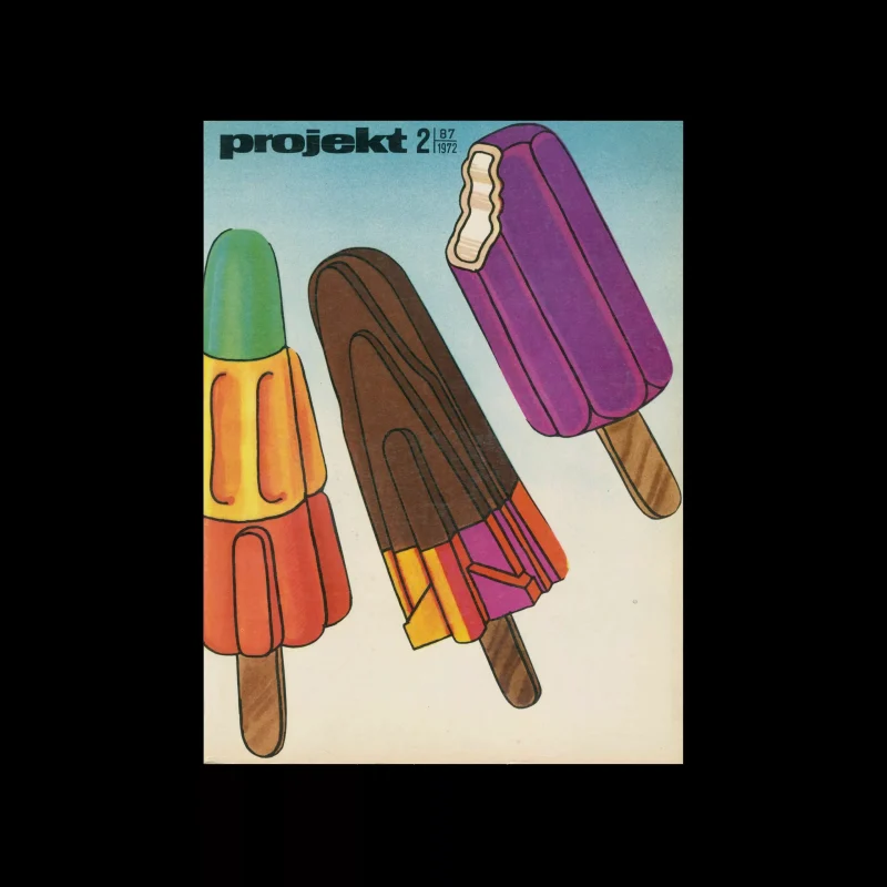 Projekt 87, 2, 1972. Cover design by Roslaw Szaybo
