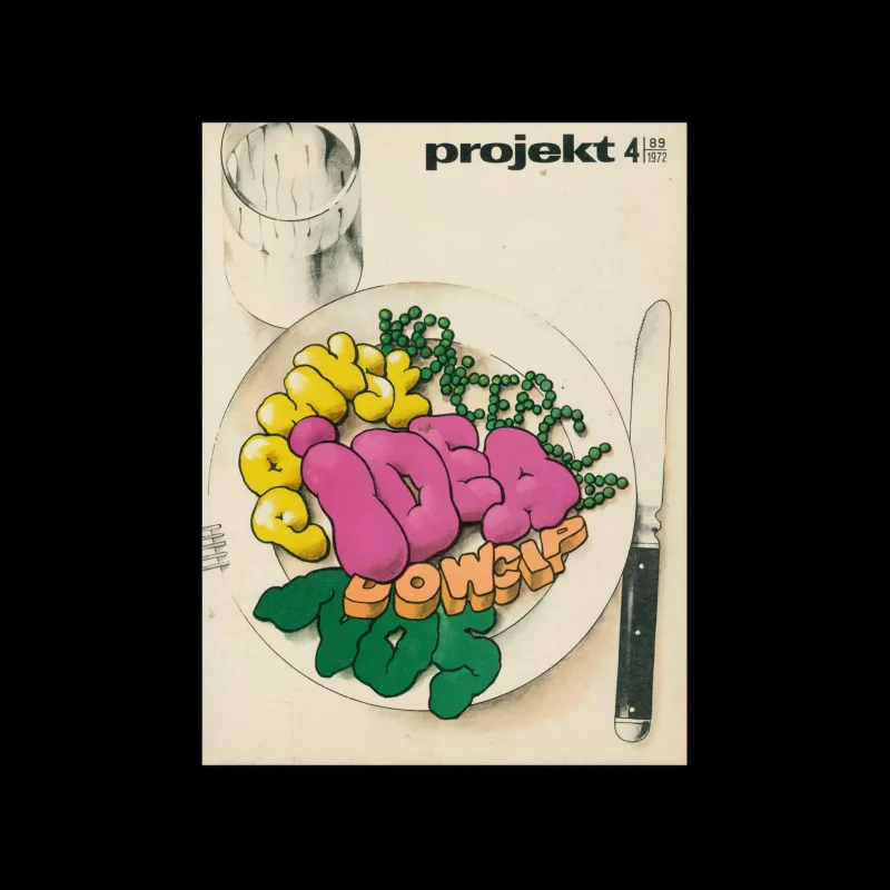 Projekt 89, 4, 1972. Cover design by Waldemar Swierzy