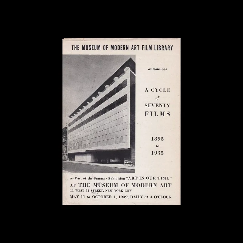 A Cycle of Seventy Films 1895-1935, Museum of Modern Art, 1939