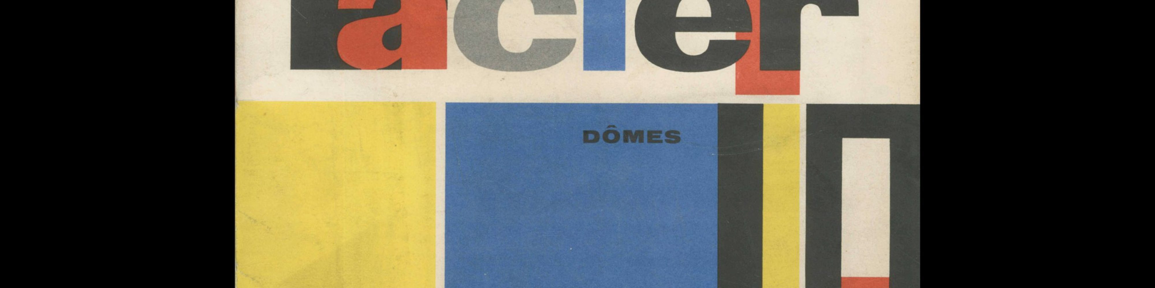 Acier, Dômes, 1959. Cover design by Jacques Nathan-Garamond