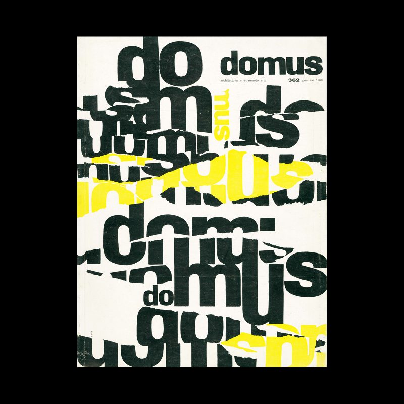Domus 362, January 1960. Cover design by William Klein