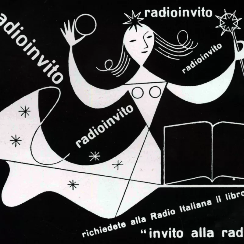Advertisements for Radio Italiano designed by Erberto Carboni Scanned from Publimondial 29, 1950
