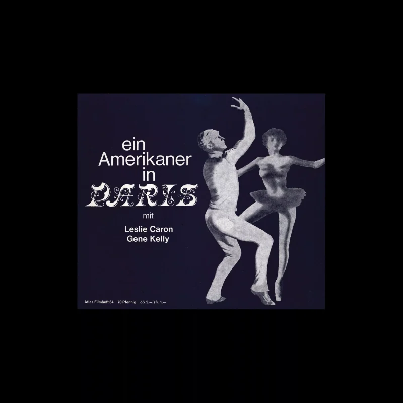Atlas Filmheft 64 - Ein Amerikaner in Paris designed by Michel + Kieser